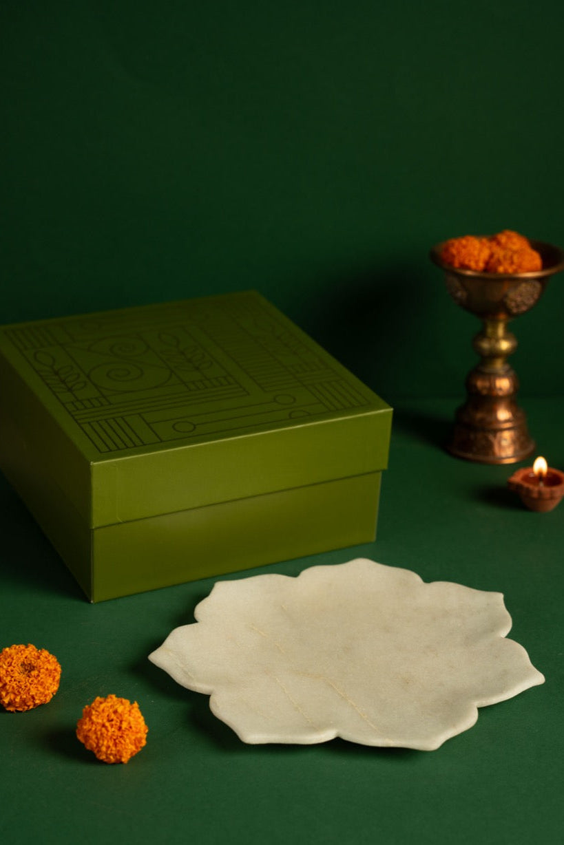 Lotus Marble Plate