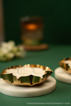 Golden Lotus Candle