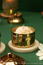 Golden Bloom Candle