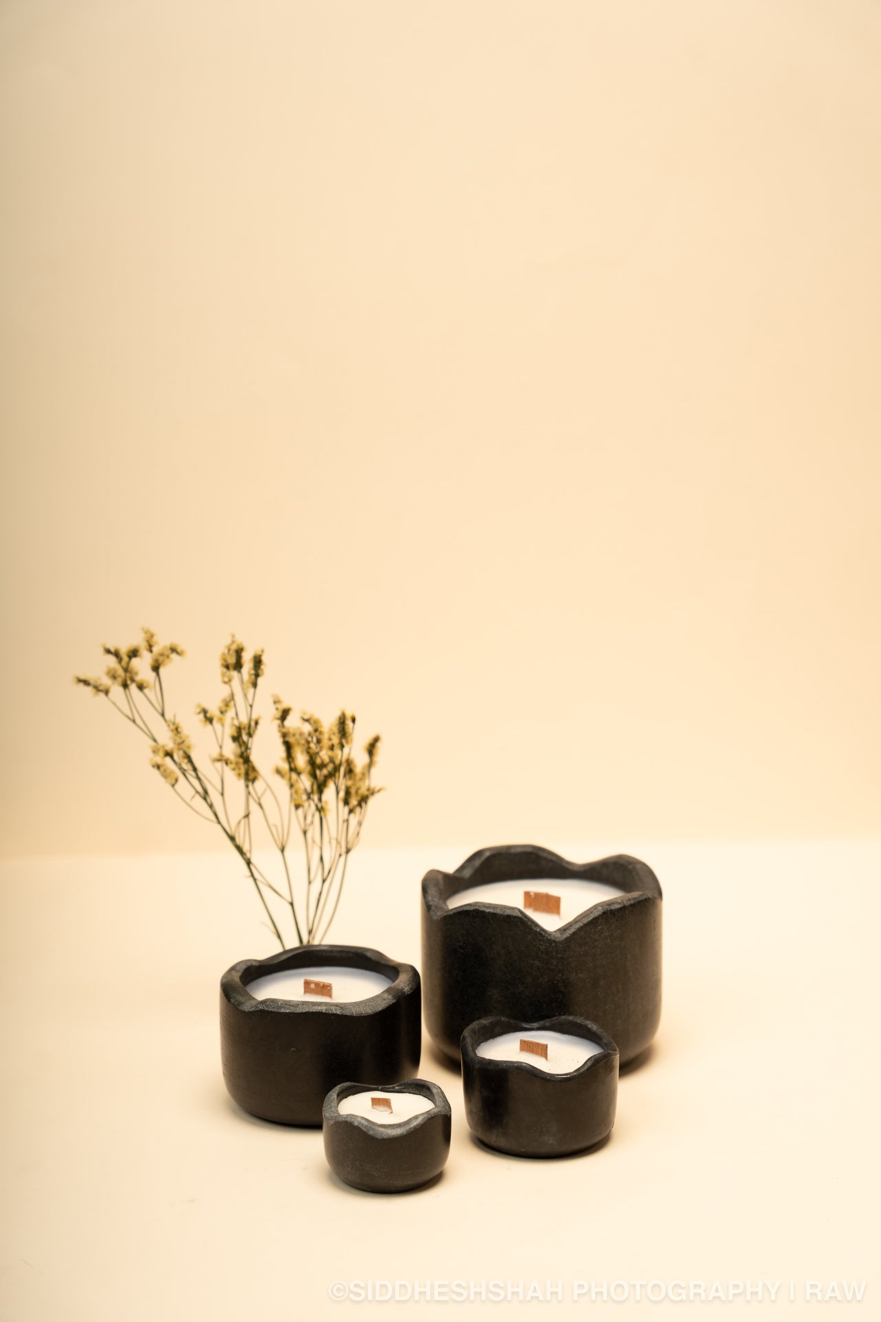 Blooming Marble Candle