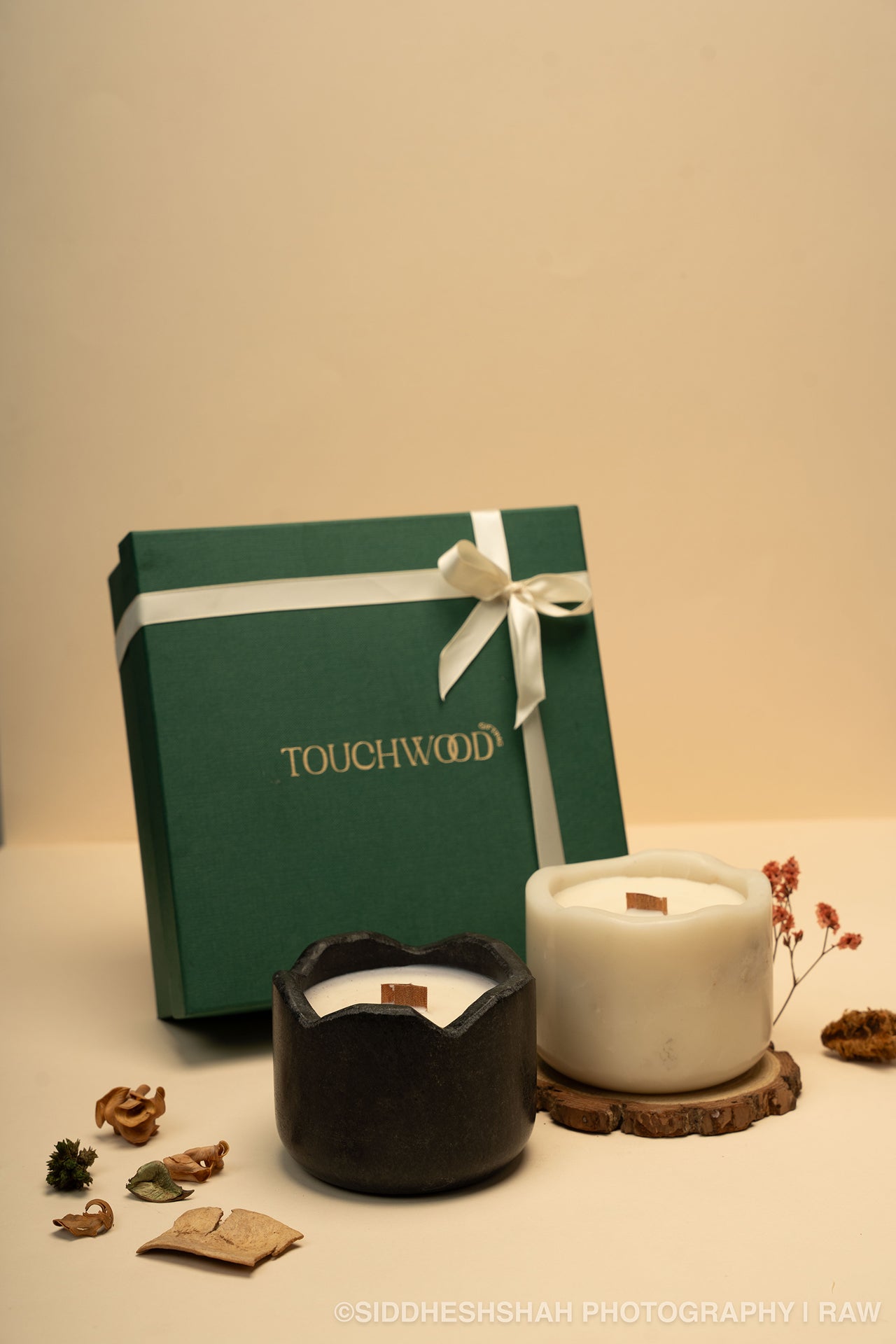 Blooming Marble Candle