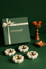 Utsav - Soft Florence Marble Diya